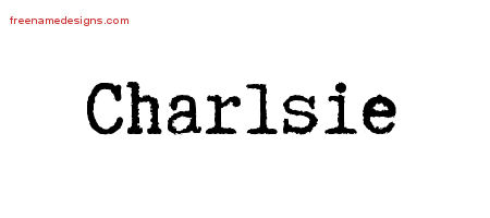 Typewriter Name Tattoo Designs Charlsie Free Download