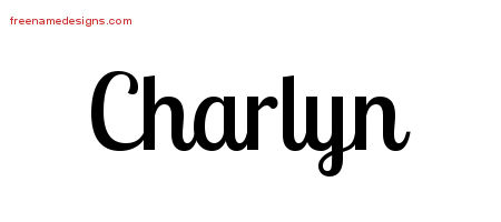 Handwritten Name Tattoo Designs Charlyn Free Download