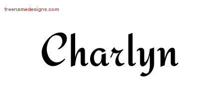 Calligraphic Stylish Name Tattoo Designs Charlyn Download Free