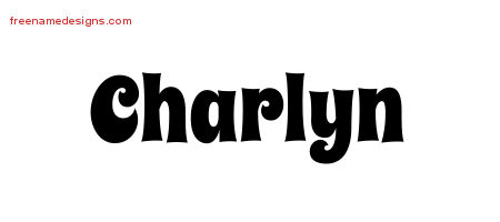 Groovy Name Tattoo Designs Charlyn Free Lettering