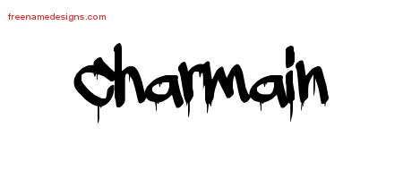 Graffiti Name Tattoo Designs Charmain Free Lettering
