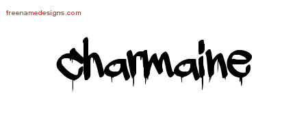Graffiti Name Tattoo Designs Charmaine Free Lettering