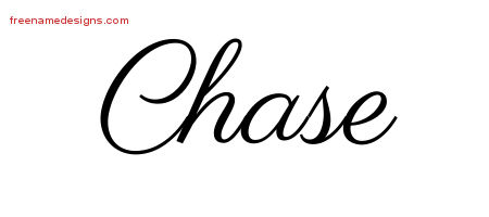 Classic Name Tattoo Designs Chase Printable