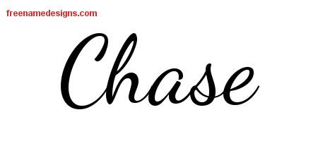 Lively Script Name Tattoo Designs Chase Free Download