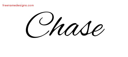 Cursive Name Tattoo Designs Chase Free Graphic