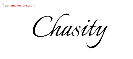 Calligraphic Name Tattoo Designs Chasity Download Free