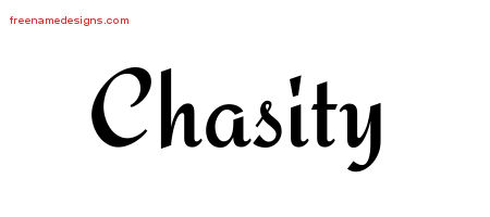 Calligraphic Stylish Name Tattoo Designs Chasity Download Free