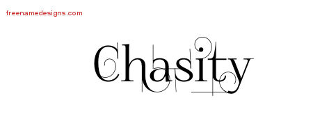 Decorated Name Tattoo Designs Chasity Free