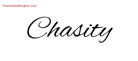 Cursive Name Tattoo Designs Chasity Download Free