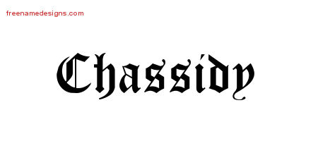 Blackletter Name Tattoo Designs Chassidy Graphic Download
