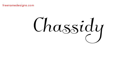 Elegant Name Tattoo Designs Chassidy Free Graphic