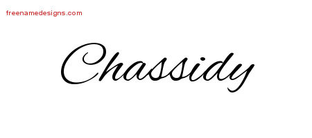 Cursive Name Tattoo Designs Chassidy Download Free