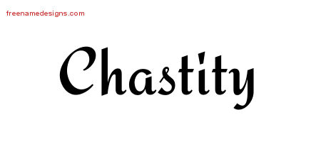 Calligraphic Stylish Name Tattoo Designs Chastity Download Free