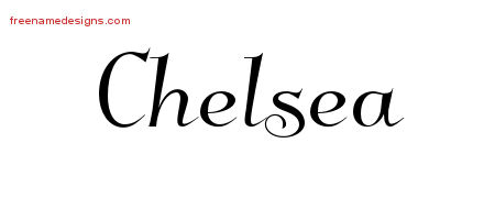 Elegant Name Tattoo Designs Chelsea Free Graphic