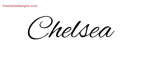 Cursive Name Tattoo Designs Chelsea Download Free