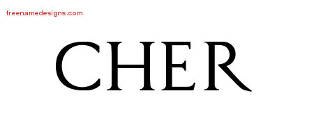 Regal Victorian Name Tattoo Designs Cher Graphic Download