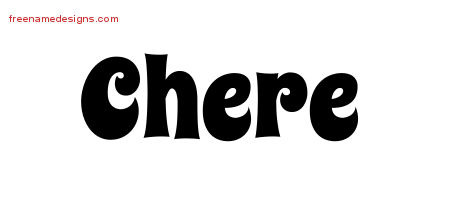 Groovy Name Tattoo Designs Chere Free Lettering