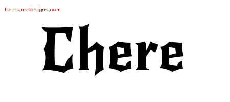 Gothic Name Tattoo Designs Chere Free Graphic