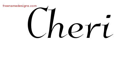 Elegant Name Tattoo Designs Cheri Free Graphic