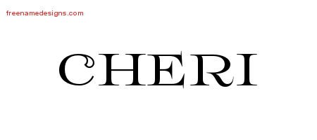 Flourishes Name Tattoo Designs Cheri Printable