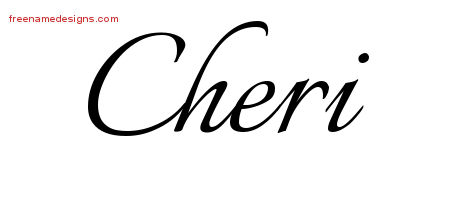 Calligraphic Name Tattoo Designs Cheri Download Free