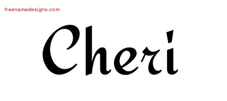 Calligraphic Stylish Name Tattoo Designs Cheri Download Free