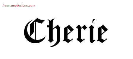 Blackletter Name Tattoo Designs Cherie Graphic Download