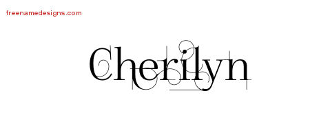 Decorated Name Tattoo Designs Cherilyn Free
