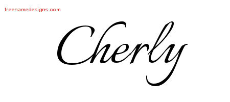 Calligraphic Name Tattoo Designs Cherly Download Free