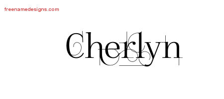 Decorated Name Tattoo Designs Cherlyn Free