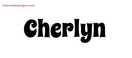 Groovy Name Tattoo Designs Cherlyn Free Lettering