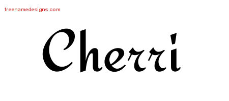Calligraphic Stylish Name Tattoo Designs Cherri Download Free