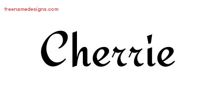 Calligraphic Stylish Name Tattoo Designs Cherrie Download Free