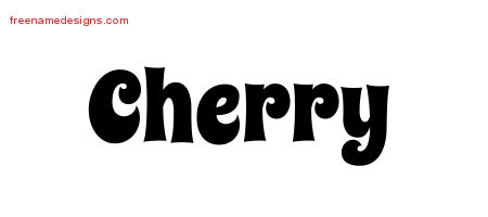 Groovy Name Tattoo Designs Cherry Free Lettering