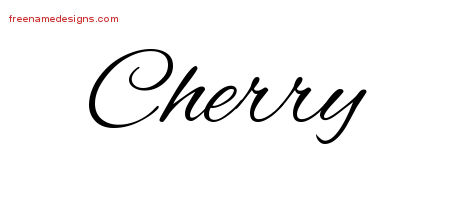 Cursive Name Tattoo Designs Cherry Download Free
