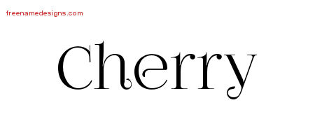 Vintage Name Tattoo Designs Cherry Free Download