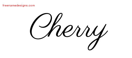 Classic Name Tattoo Designs Cherry Graphic Download