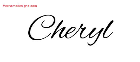 Cursive Name Tattoo Designs Cheryl Download Free