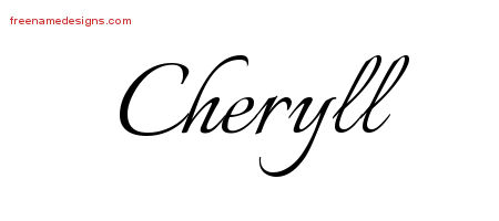 Calligraphic Name Tattoo Designs Cheryll Download Free