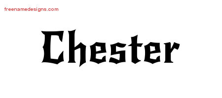 Gothic Name Tattoo Designs Chester Download Free