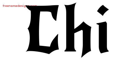 Gothic Name Tattoo Designs Chi Download Free