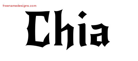Gothic Name Tattoo Designs Chia Free Graphic