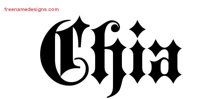 Old English Name Tattoo Designs Chia Free - Free Name Designs