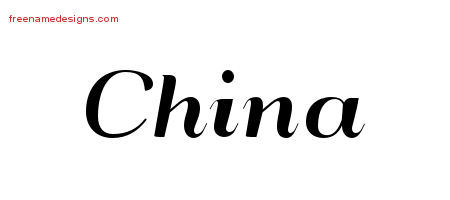 Art Deco Name Tattoo Designs China Printable