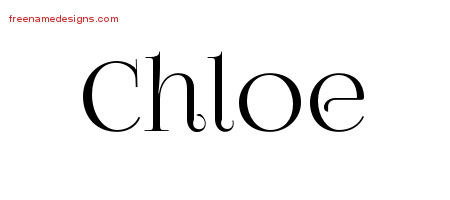 Vintage Name Tattoo Designs Chloe Free Download