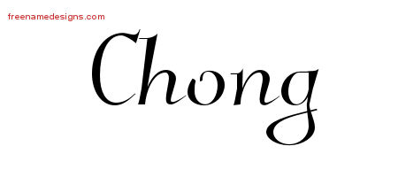 Elegant Name Tattoo Designs Chong Free Graphic