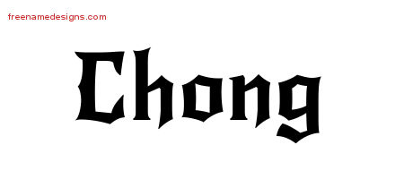 Gothic Name Tattoo Designs Chong Download Free