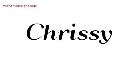Art Deco Name Tattoo Designs Chrissy Printable