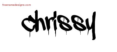 Graffiti Name Tattoo Designs Chrissy Free Lettering