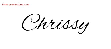 Cursive Name Tattoo Designs Chrissy Download Free